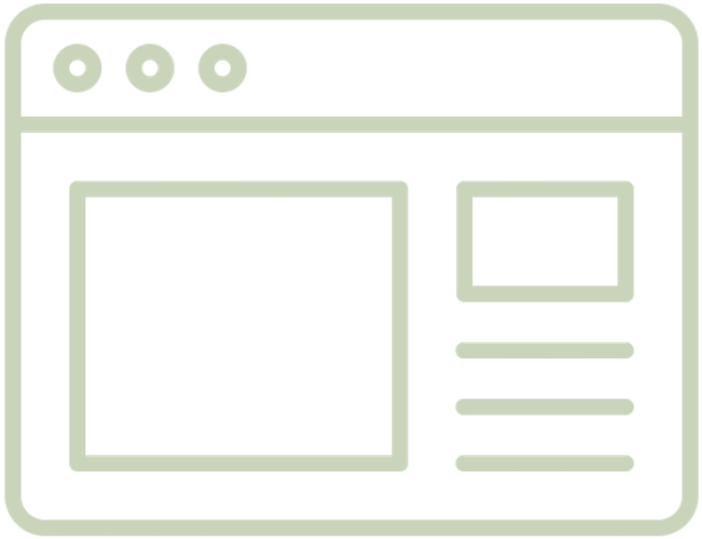 A minimlaist illustration of a web browser window